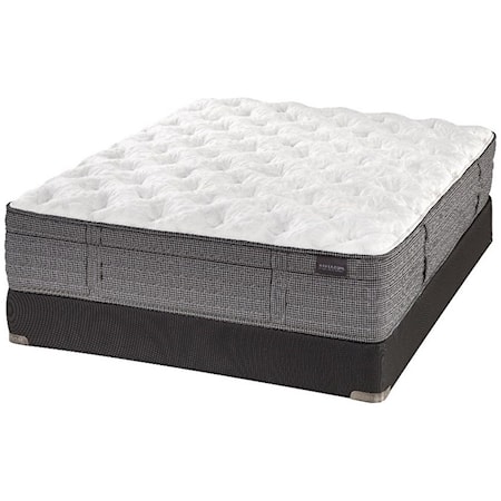 King 14.5" Plush Mattress and Low Profile Semi-Flex Foundation