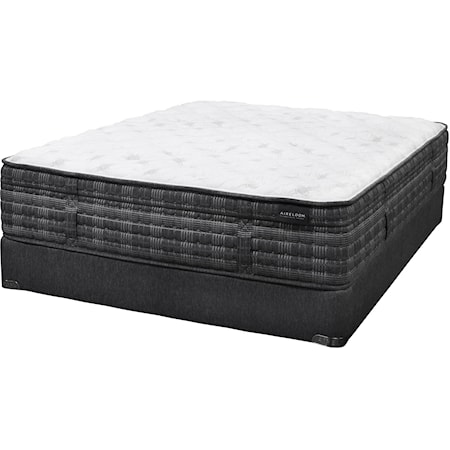 Queen Luxury Firm, Hand Made Luxury Mattress and 9" Grey Semi-Flex Foundation