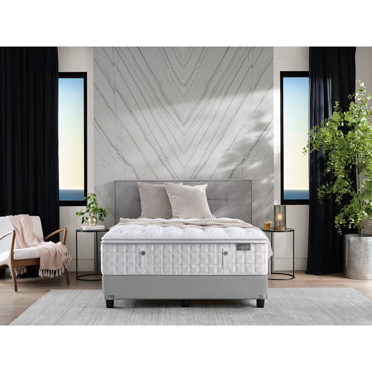 Aireloom Bedding Timeless Odyssey Luxetop Firm M2 Queen Luxury Firm Mattress Set