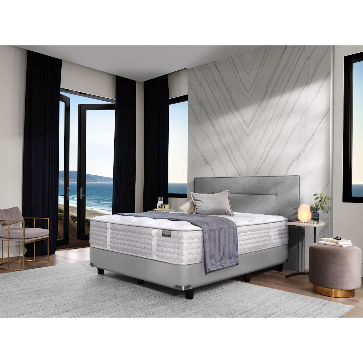 Aireloom Bedding Timeless Odyssey Streamline Luxury Firm Queen Luxury Firm Mattress Set