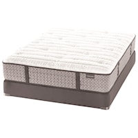 Twin Extra Long Firm Luxury Mattress and 9" Grey Semi-Flex Foundation