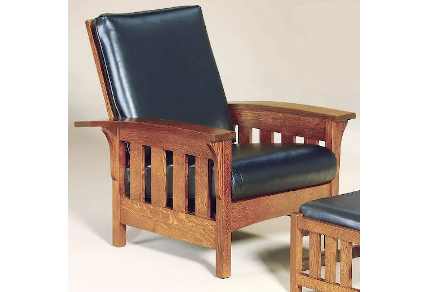Amish Upholstery Bow Arm Chair by AJ's Furniture at Virginia Furniture Market