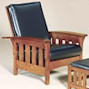 AJ's Furniture Amish Upholstery Bow Arm Chair