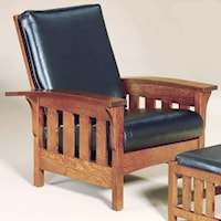 Mission-Style Bow Arm Chair