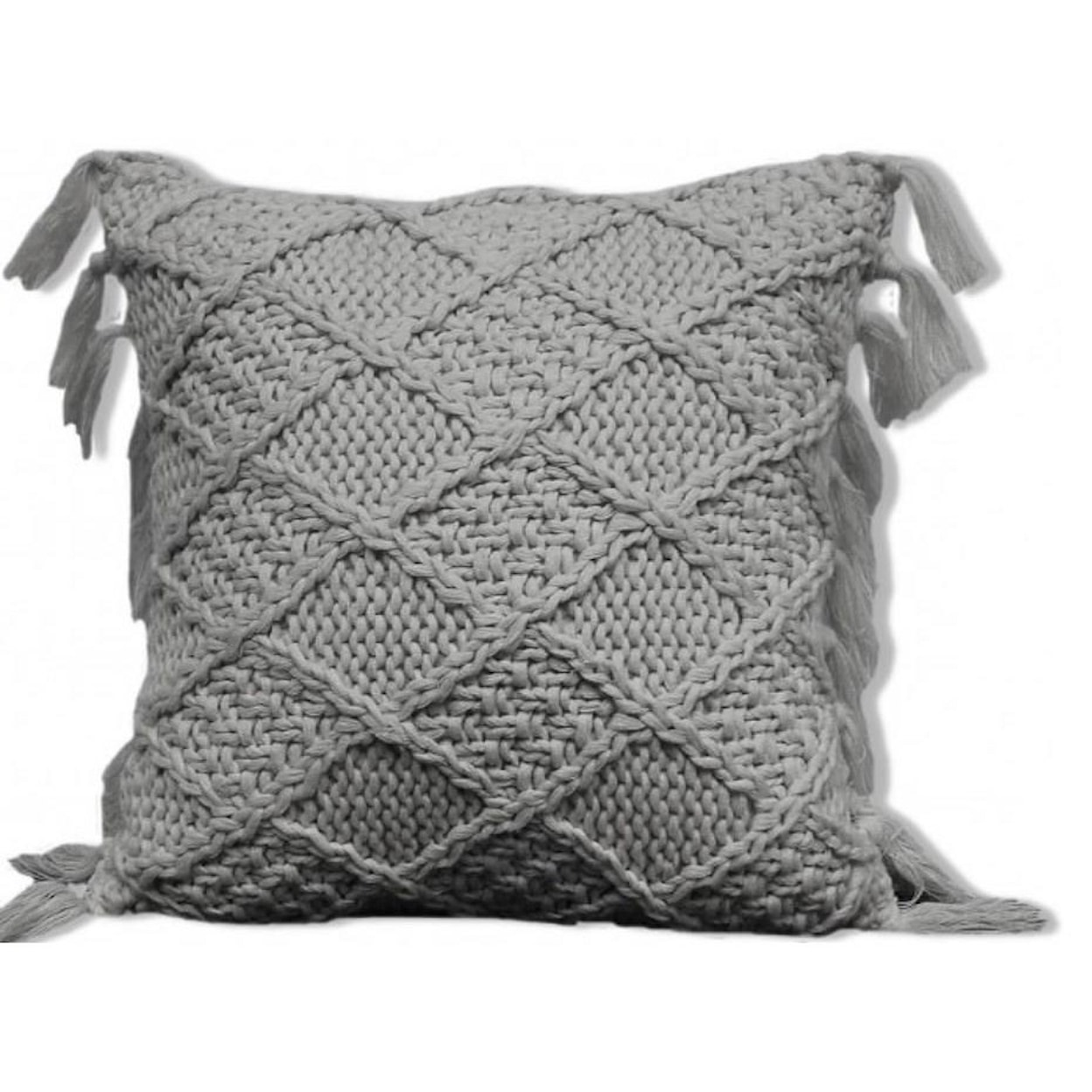 Stoney Creek Bedding Decorative Cushions Coachella 18" Grey Pillow
