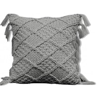 Coachella 18" Grey Pillow