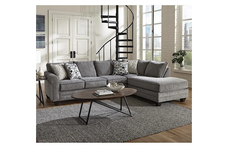2214 2 PC Sectional Sleeper Sofa by Albany at Furniture and More