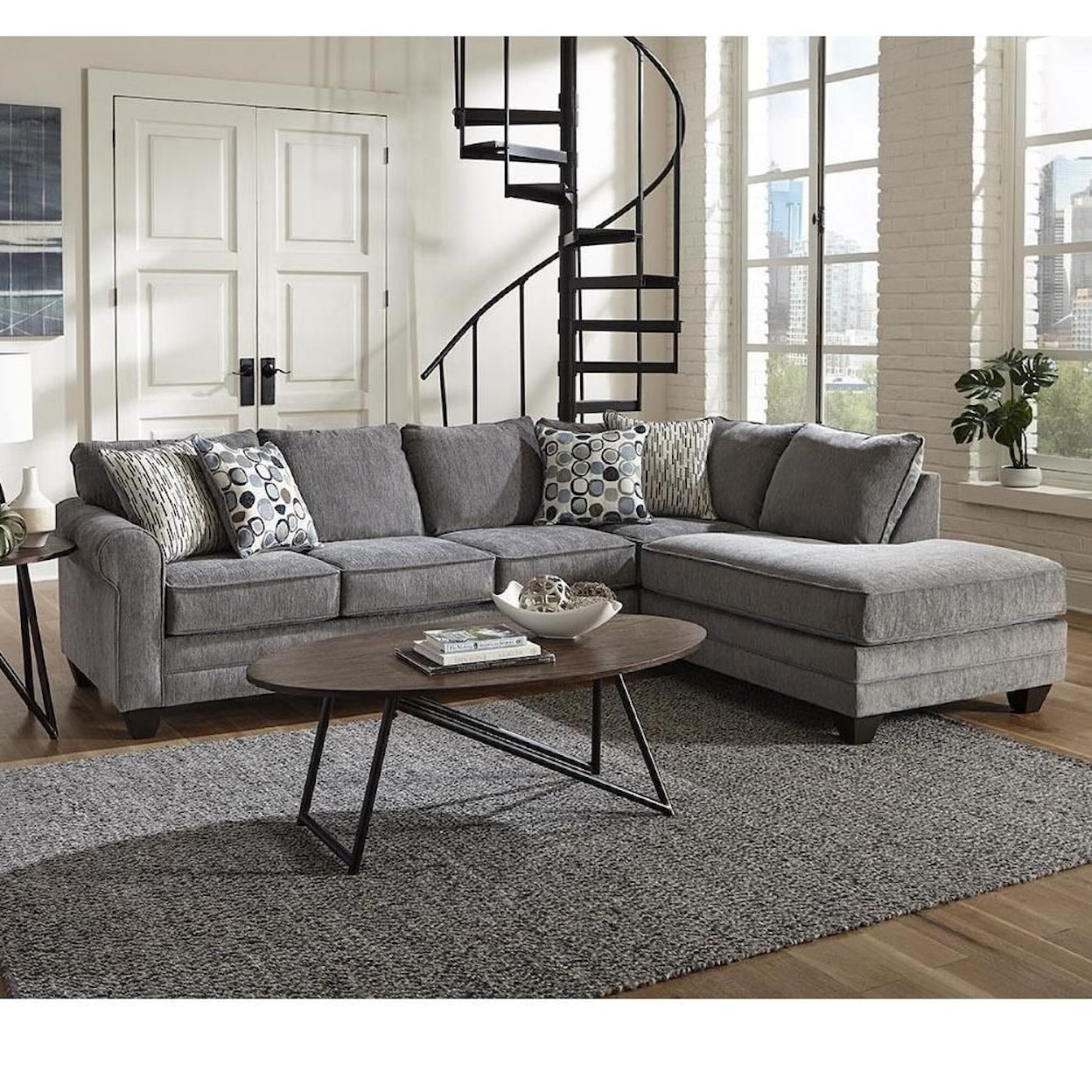 Albany 2214 2 PC Sectional Sofa