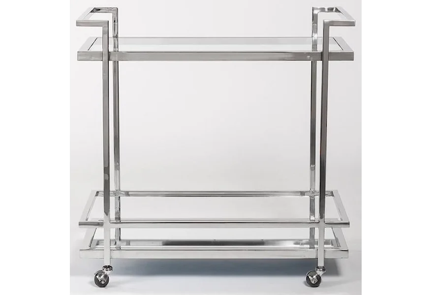 Case Accents Bar Cart by Taylor and Jade at Sprintz Furniture