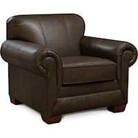 Transitional Leather Chair