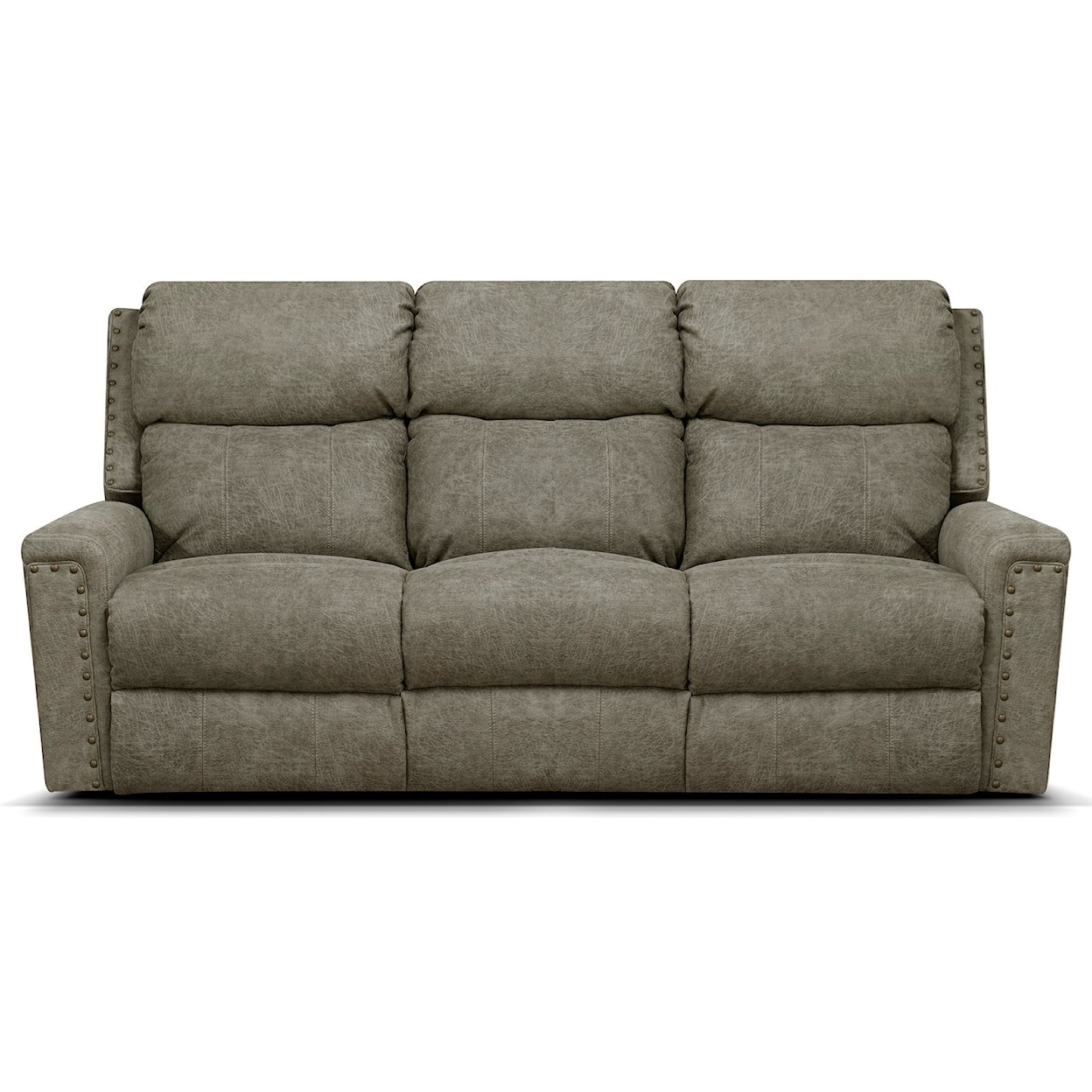 Alexvale V1C Double Reclining Power Sofa w/ Nails