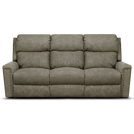 Double Reclining Power Sofa w/ Nails