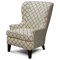 Wing Chair with Nailhead Trim