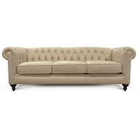 Traditional Leather Chesterfield Sofa