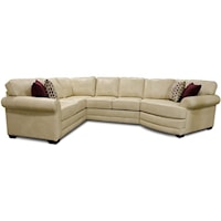 Casual 4 Piece Leather Sectional