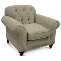 Transitional Chair with Tufted Back