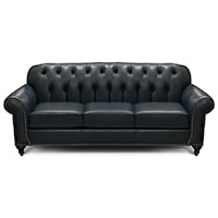 Traditional Leather Sofa