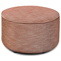 32" Small Round Cocktail Ottoman