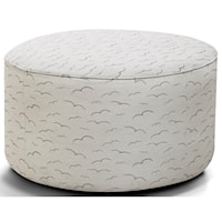 32" Small Round Cocktail Ottoman