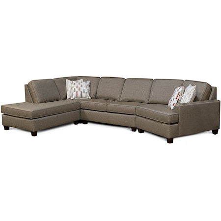 4-Seat Sectional Sofa w/ LAF Chaise