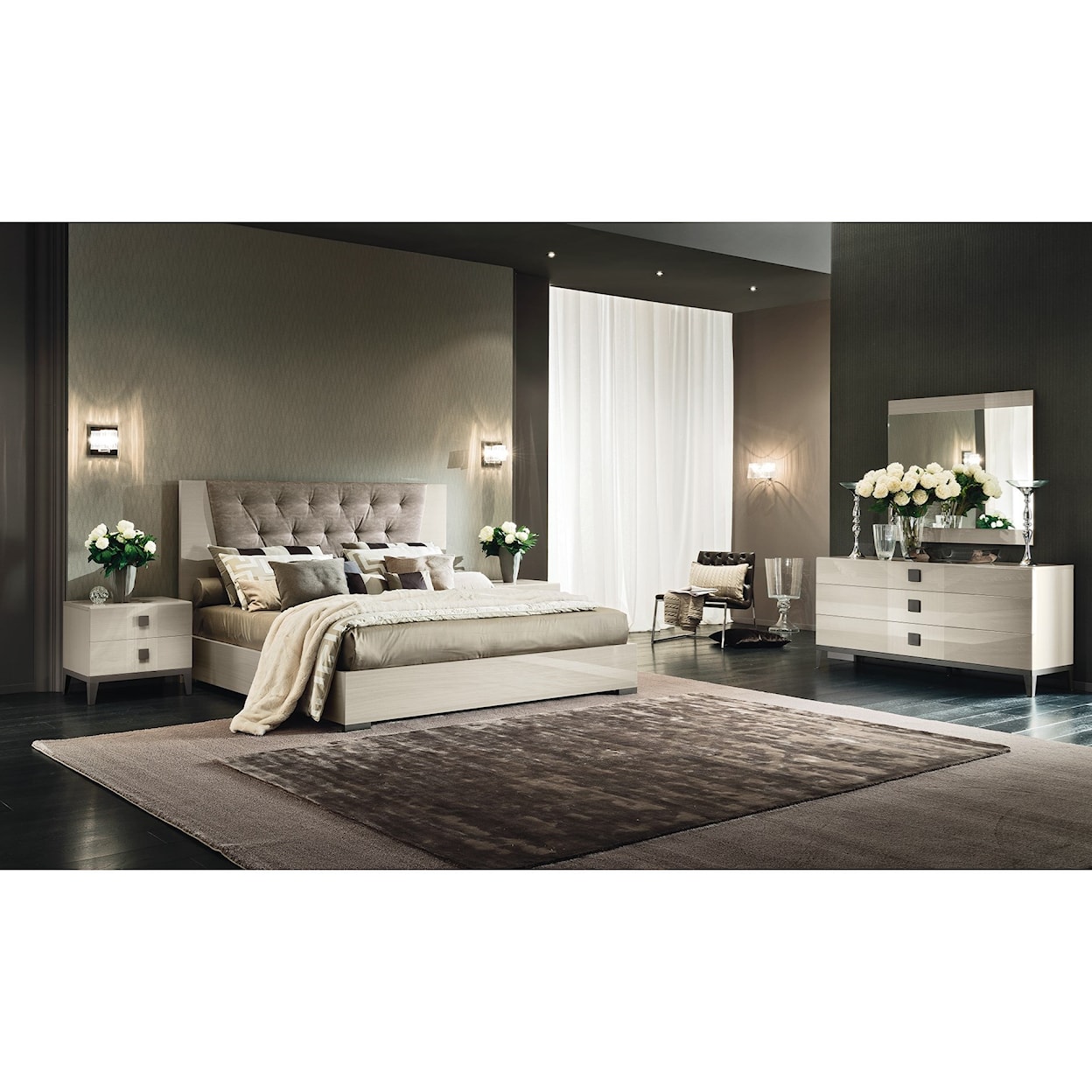 Alf Italia Mont Blanc Queen Bedroom Group