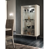 2 Door Curio Cabinet with 3 Shelves