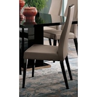 Contemporary Dining Side Chair with Upholstered Seat and Seatback