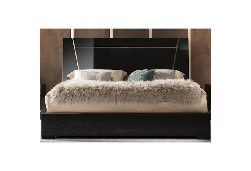 Mont Noir Queen Platform Bed by Alf Italia at Corner Furniture