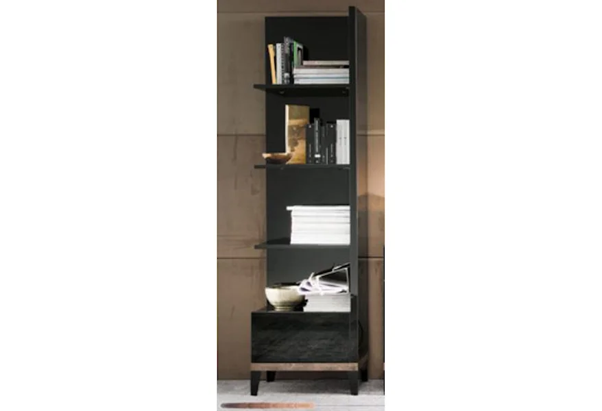Mont Noir Right Bookcase by Alf Italia at Corner Furniture