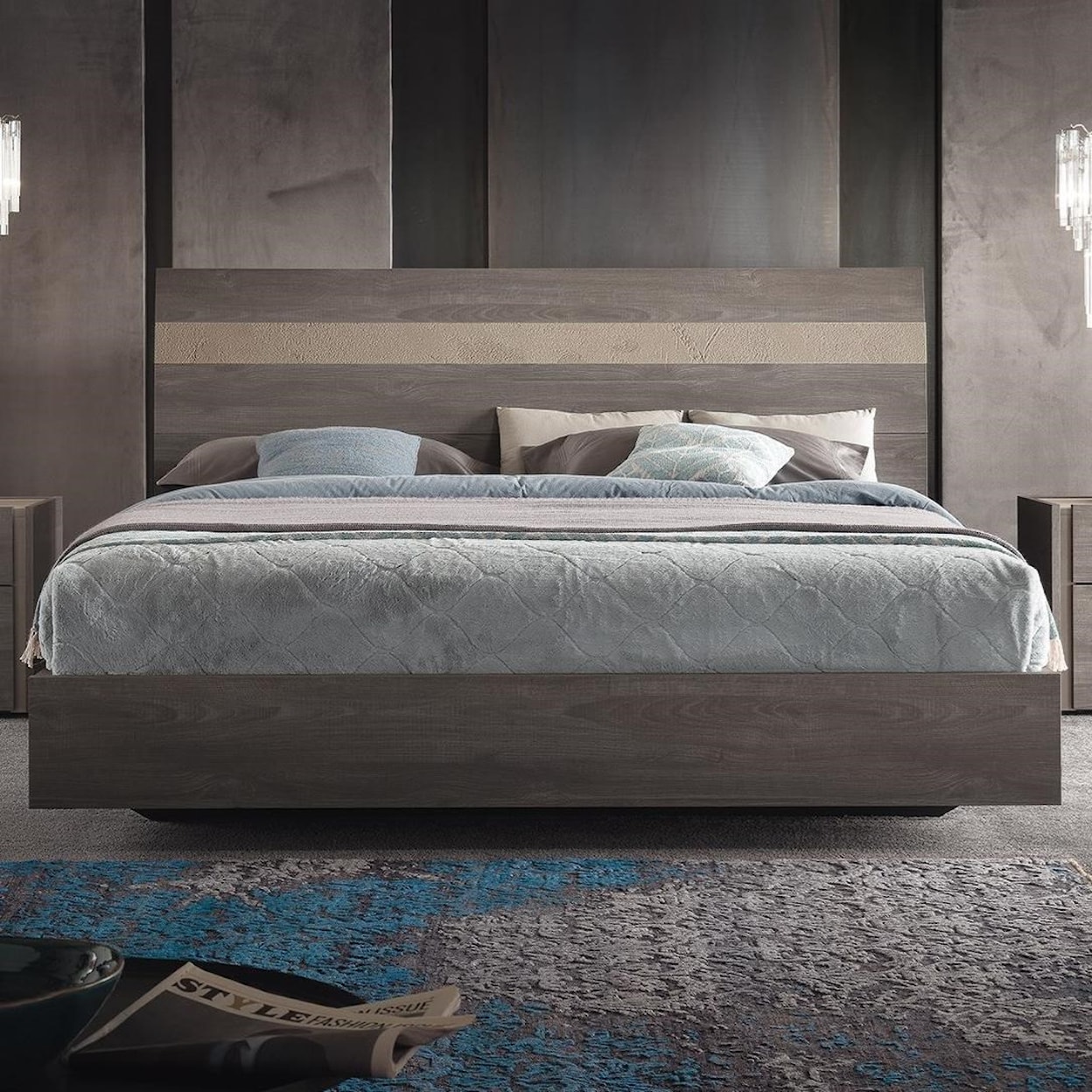 Alf Italia Nizza Queen Platform Bed