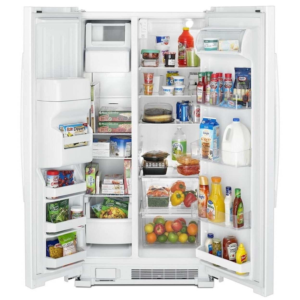 Amana Side-By-Side Refrigerators 33-inch Side-by-Side Refrigerator with Dual 