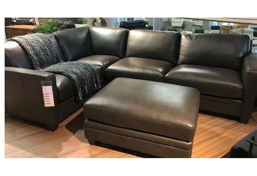Como DD Como Sectional with a Ottoman by Amax at Stoney Creek Furniture 