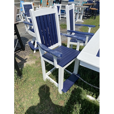 Counter Chair | Cate, Patriot Blue / White,