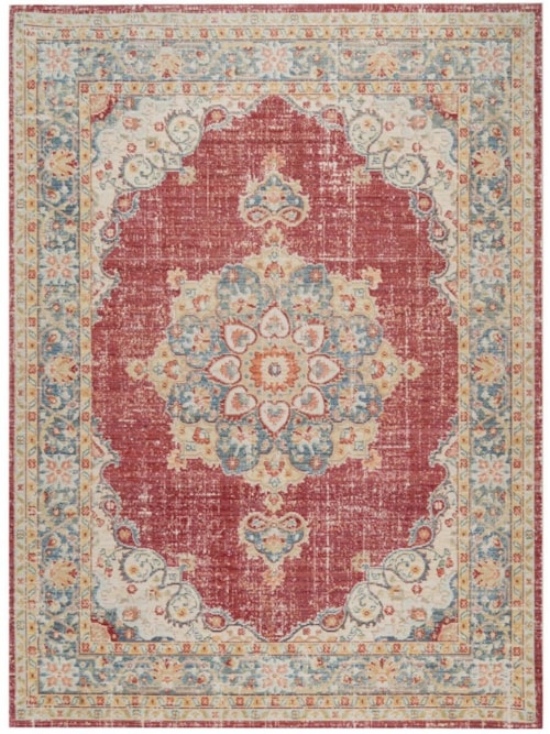 Century Burgundy Red Teal 7'10x10'6 (Available in Multiple Sizes)
