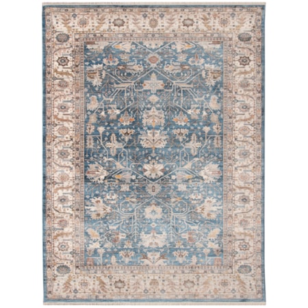 Transitional Navy Blue Ivory