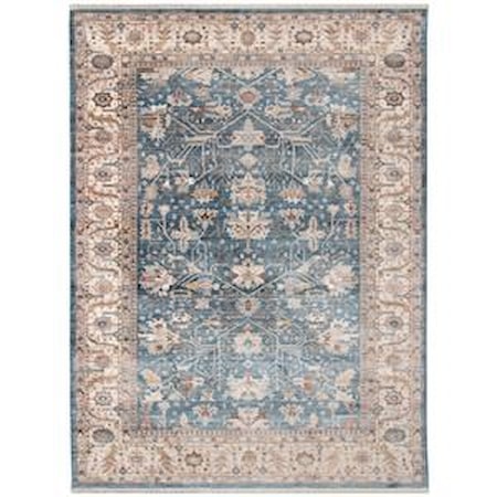 Transitional Navy Blue Ivory