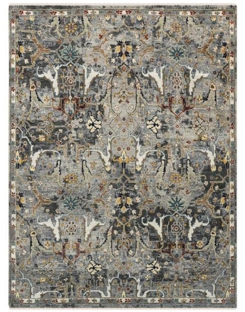 Deep Silver Hand Knotted (Available in Multiple Sizes)