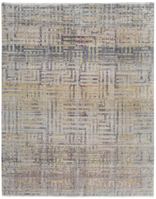 Ivory Modern Hand Knotted (Available in Multiple Sizes)