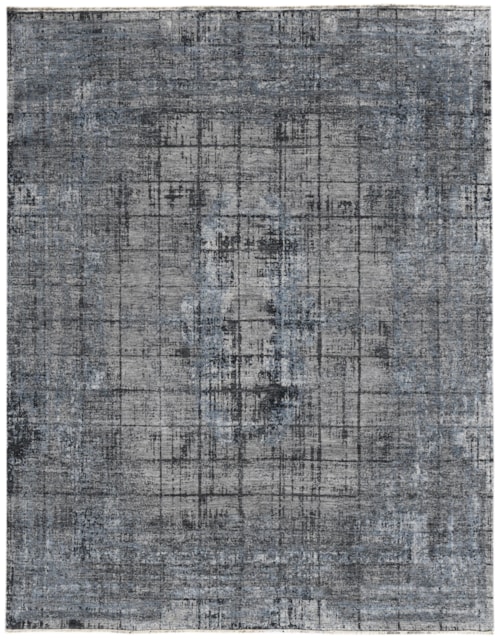 Stone Blue Modern Hand Knotted (Available in Multiple Sizes)