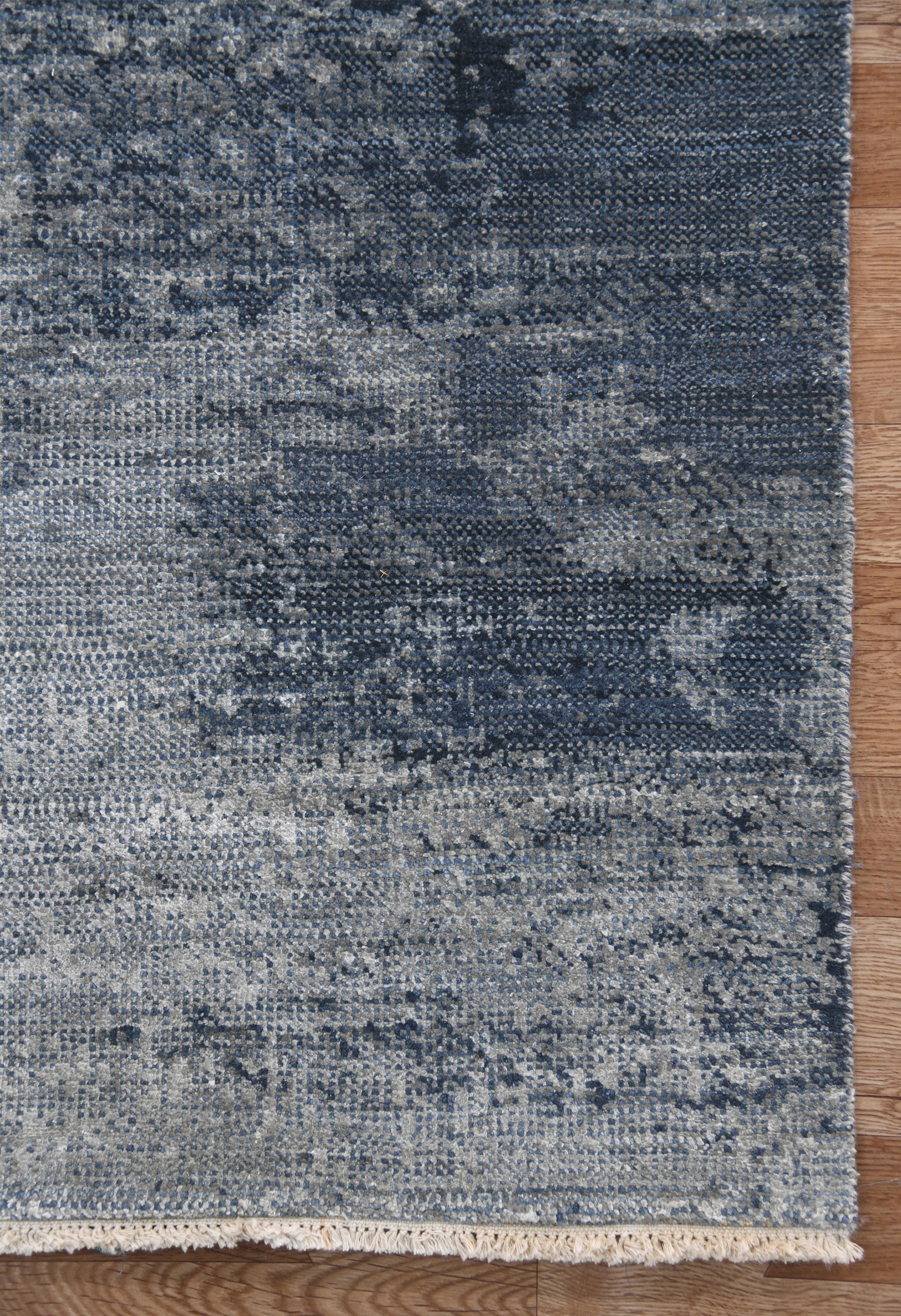 Amer Rugs Dazzle Blue Sapphire Modern Hand Knotted