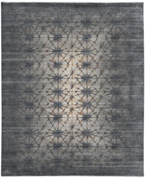 Graphite Modern Hand Knotted (Available in Multiple Sizes)