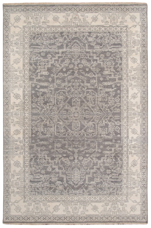 Hand Knotted Silver Sand Traditional (Available in Multiple Sizes)