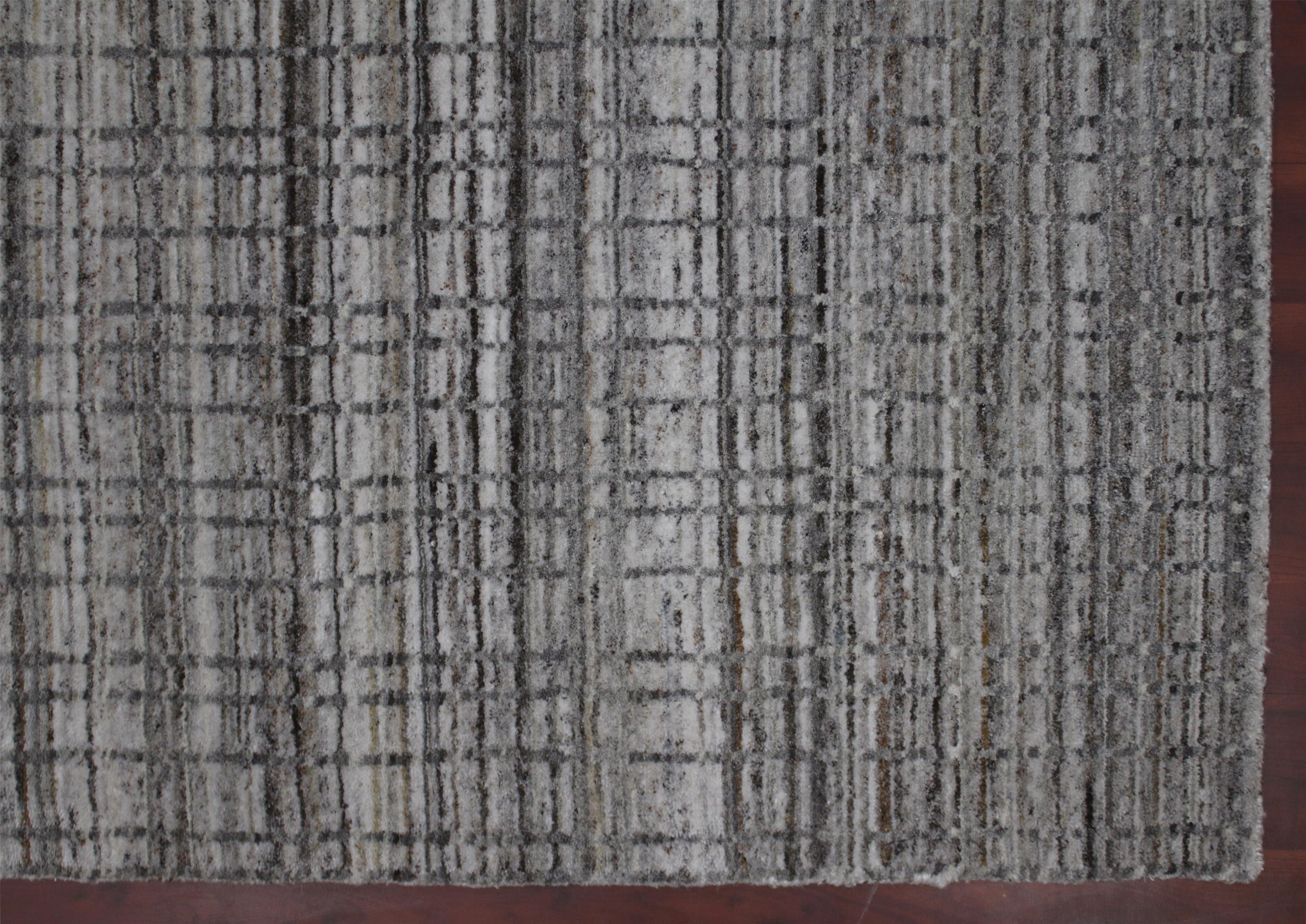 Beige Modern Hand Woven