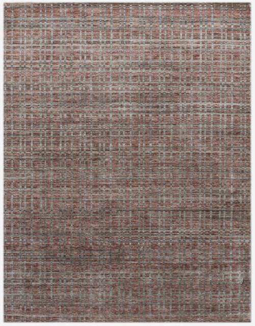 Brick Red Modern Hand Woven (Available in Multiple Sizes)