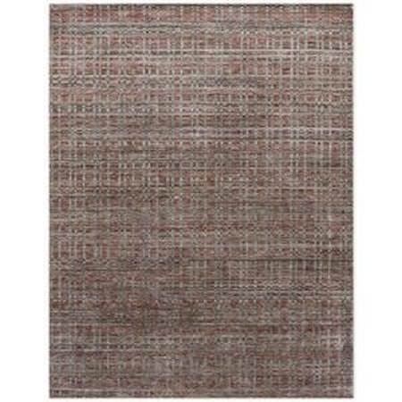 Brick Red Modern Hand Woven