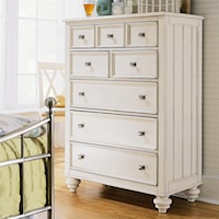 5 Drawer Chest with Nickel Hardware