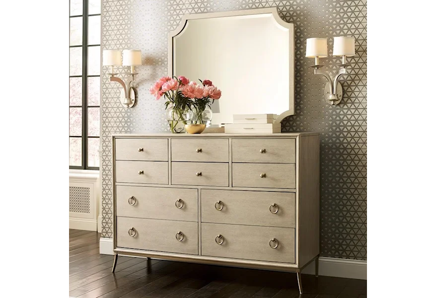 Lenox Dresser + Mirror Set by American Drew at Stoney Creek Furniture 