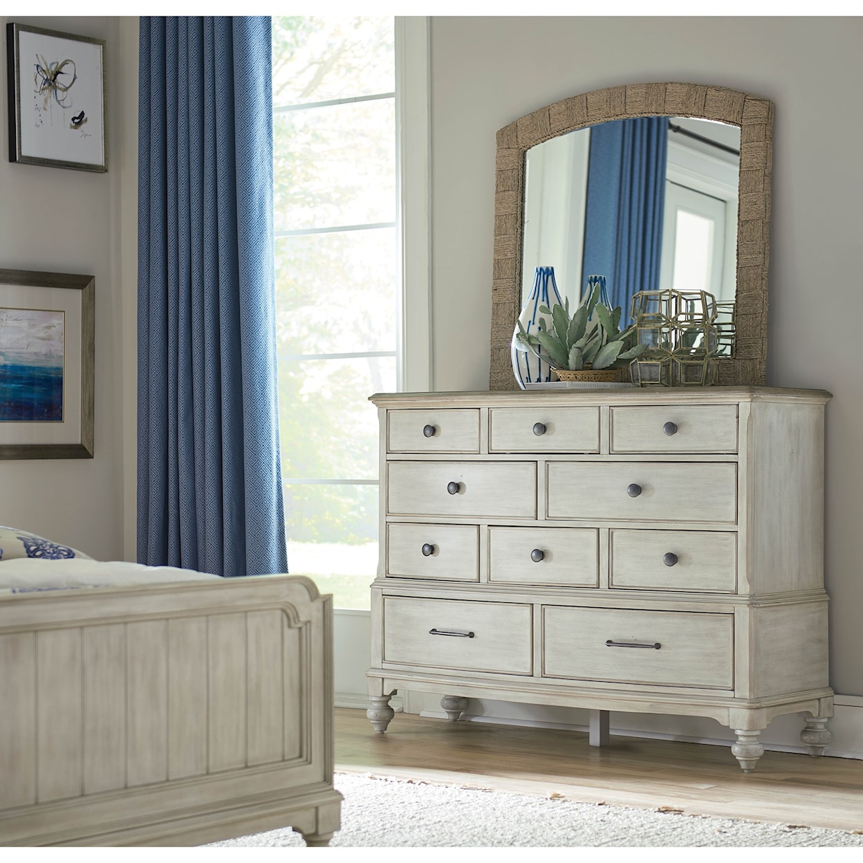 American Drew Litchfield 750 Cotswold Dresser Mirror Set