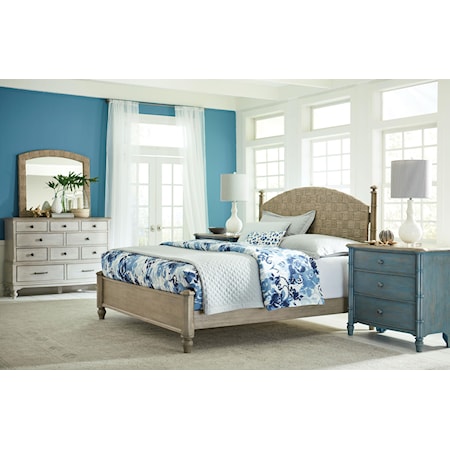 King Bed Set, Nightstand, Dreser and Mirror