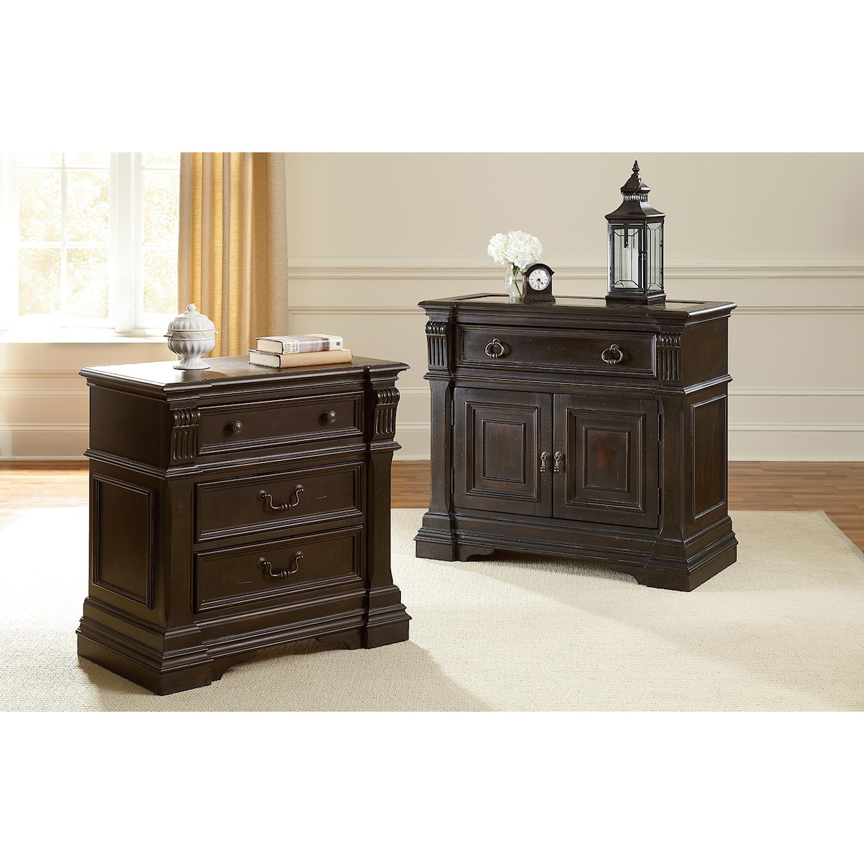 American Drew Manchester Court Drawer Nightstand                         